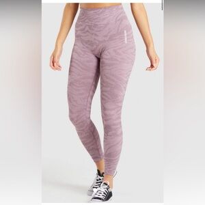 Gymshark Mauve Patterned Leggings